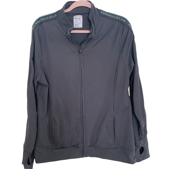Grey Zip Front Athletic Jacket Nwot 